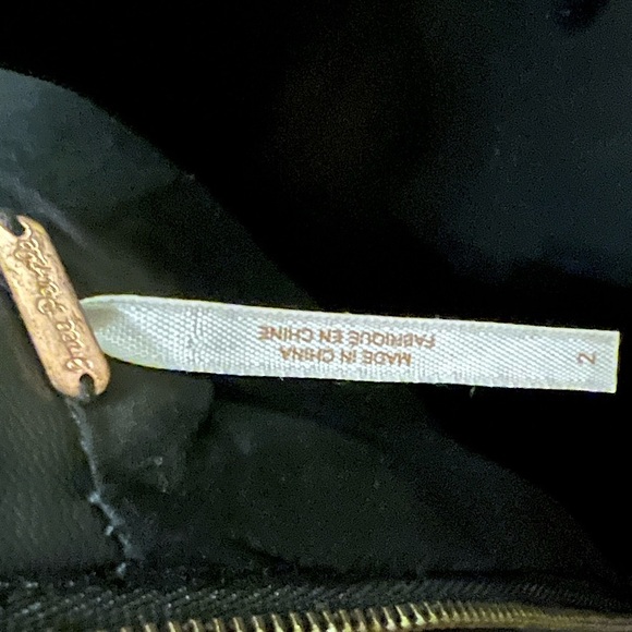 ⭐️Free People Modern Femme Black Vegan Leather Mini Skirt Size 2 FINAL PRICE - Picture 13 of 16